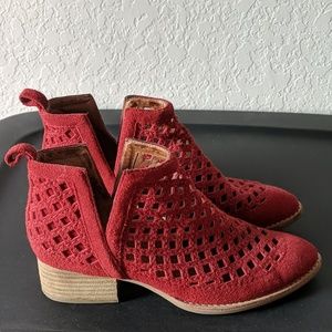 Jeffrey Campbell red bootie